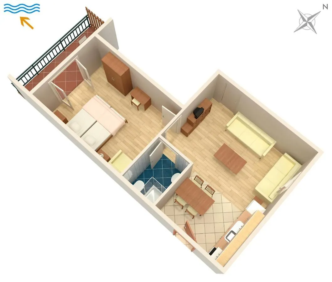 Apartments With A Parking Space Novi Vinodolski - 5514
